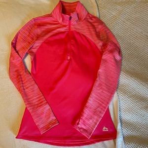 RBX 1/4 Zip Long Sleeve Shirt Hot Pink Size Medium